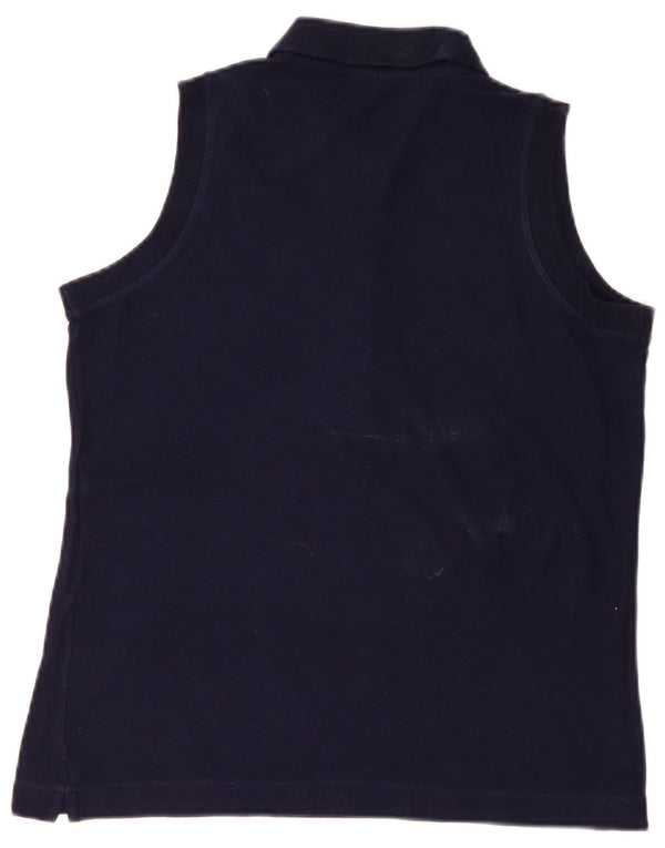 Fila Polo sin mangas para mujer UK 44 Large Azul marino Algodón