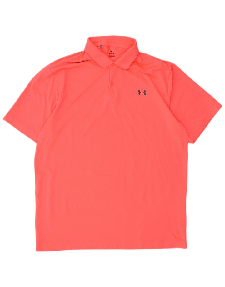 UNDER ARMOUR Polo para hombre Poliéster rosa grande
