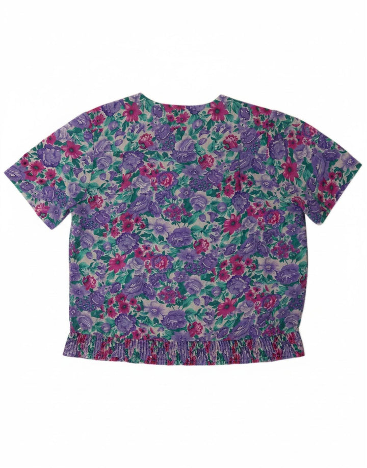 ALFRED DUNNER Womens Shirt Blouse US 12 Large Multicoloured Floral
