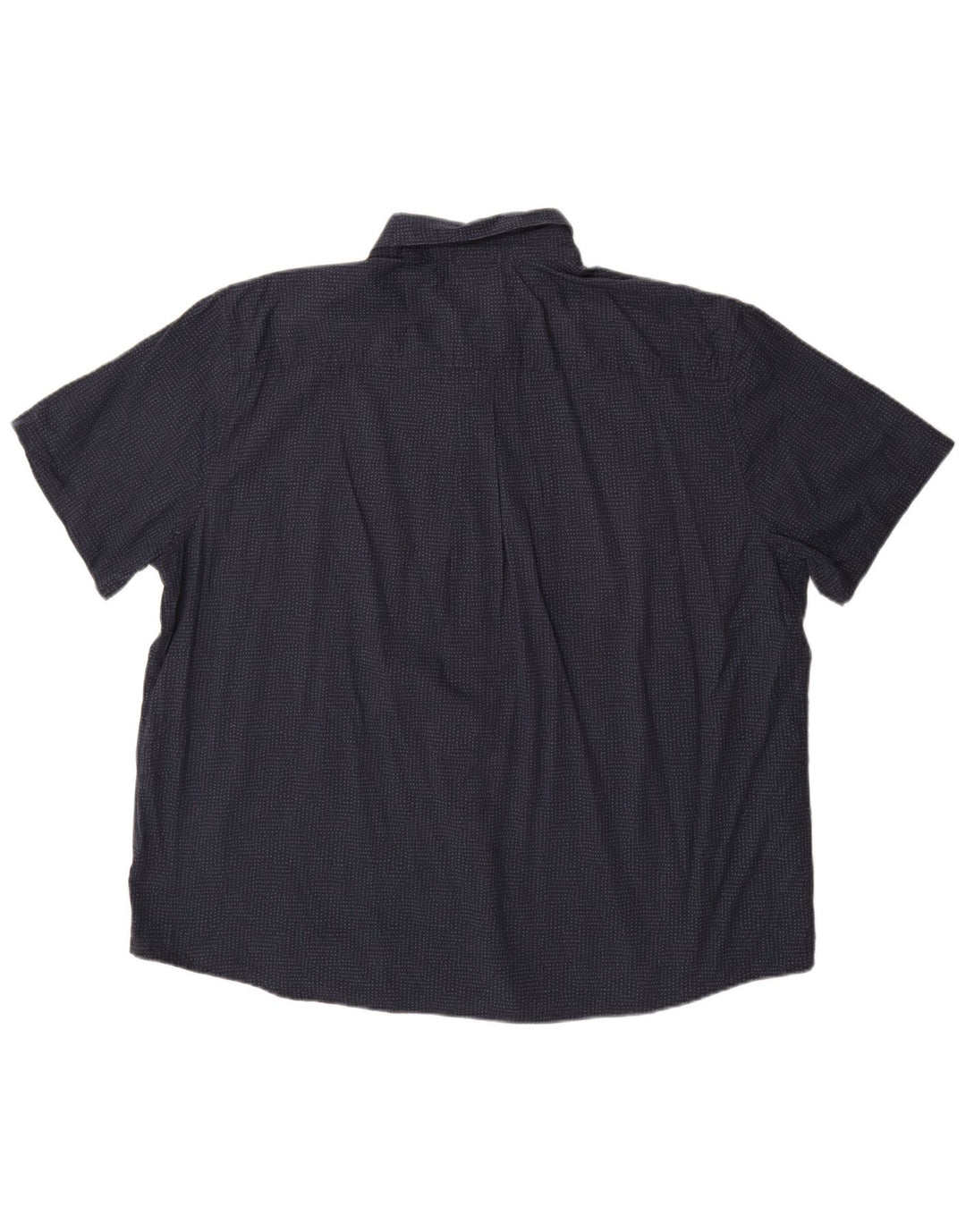 Eddie Bauer Camisa de manga corta para hombre 2XL Azul marino manchado