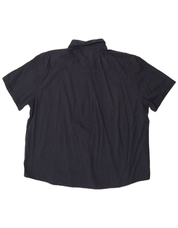 Eddie Bauer Camisa de manga corta para hombre 2XL Azul marino manchado