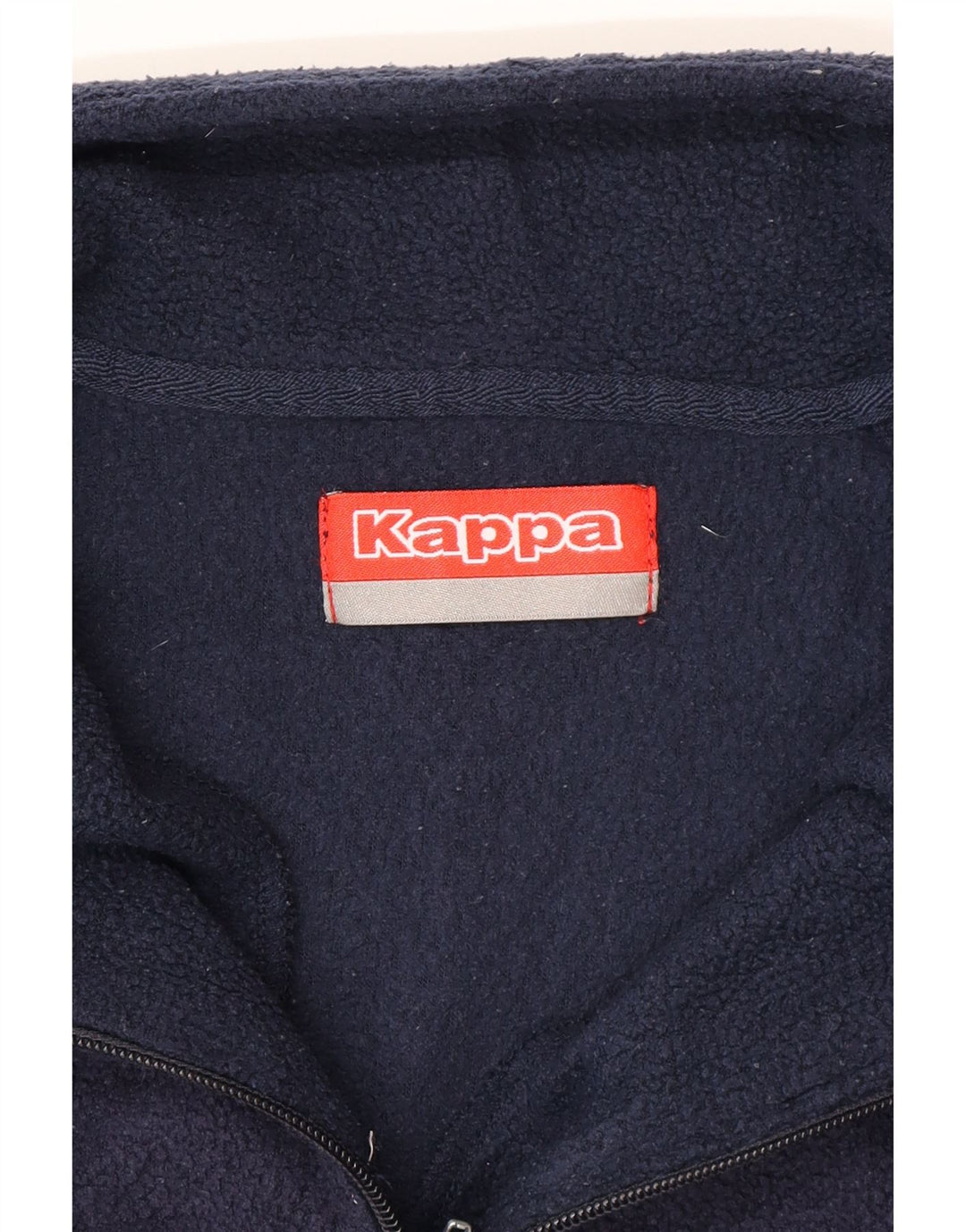 KAPPA Hombre Jersey De Forro Polar Con Cremallera Y Cuello Medio Azul Marino