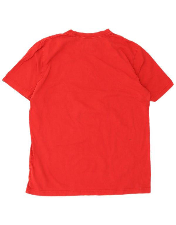 Nike Camiseta gráfica de ajuste estándar para hombre UK 42/44 Large Red Cotton
