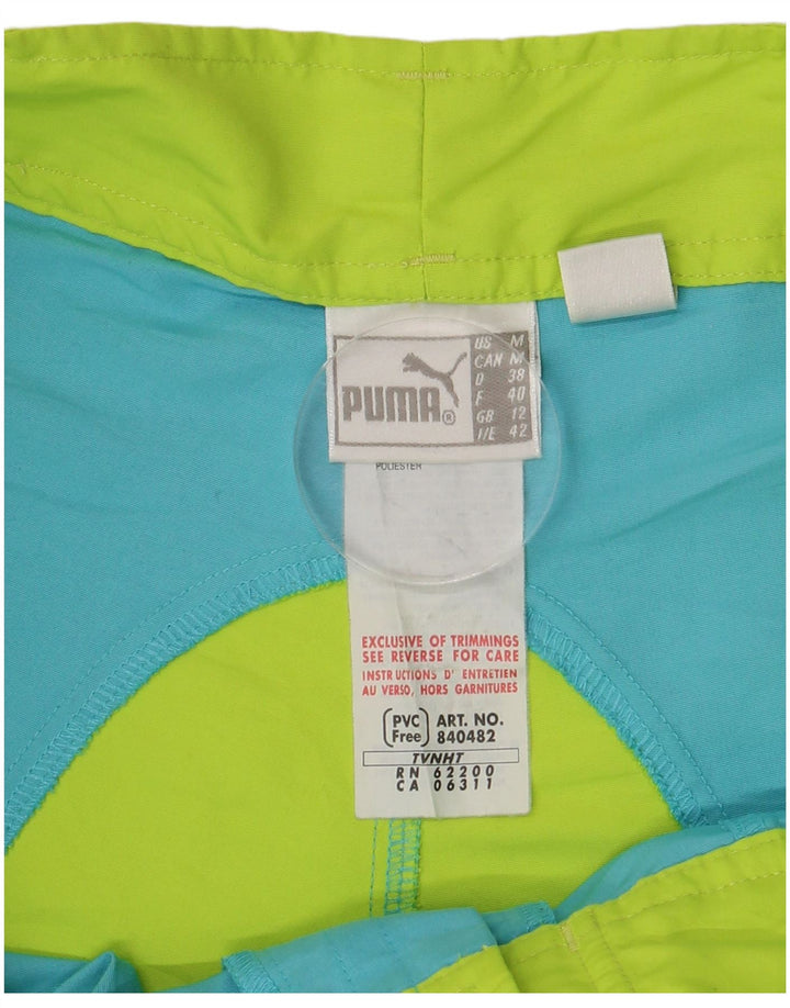 PUMA Bañador para mujer UK 40 Azul medio Poliéster con bloques de color