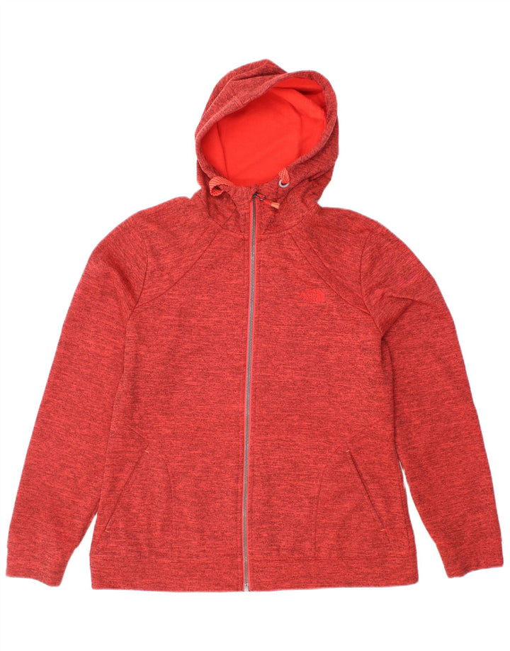 THE NORTH FACE Suéter con capucha y cremallera para mujer UK 46 Grande Poliéster rojo
