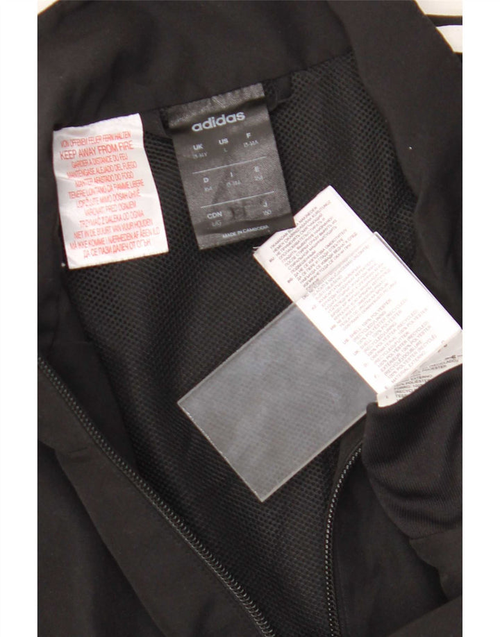 Adidas Chicos Climalite Chándal Top Chaqueta 13-14 Años Negro Poliéster