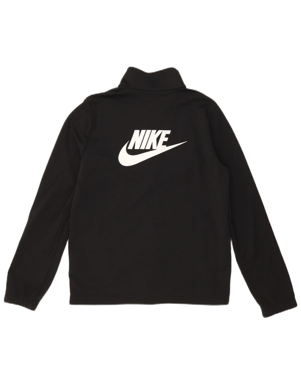 Nike Boys Graphic Chándal Top Chaqueta 13-14 años XL Negro Poliéster