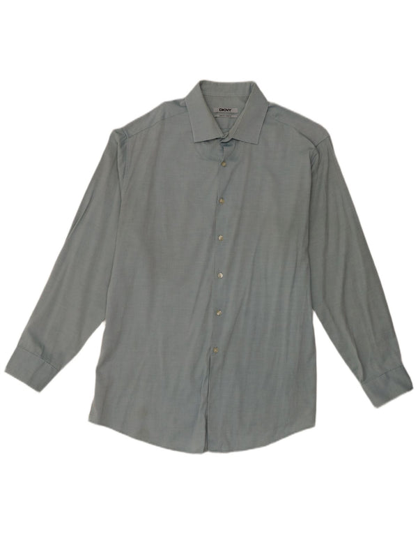Camisa Dkny Hombre Slim Fit Talla 17 XL Azul