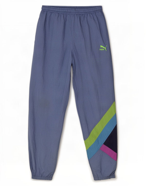 Puma Mens Tracksuit Trousers Joggers Medium Purple Colourblock Polyamide