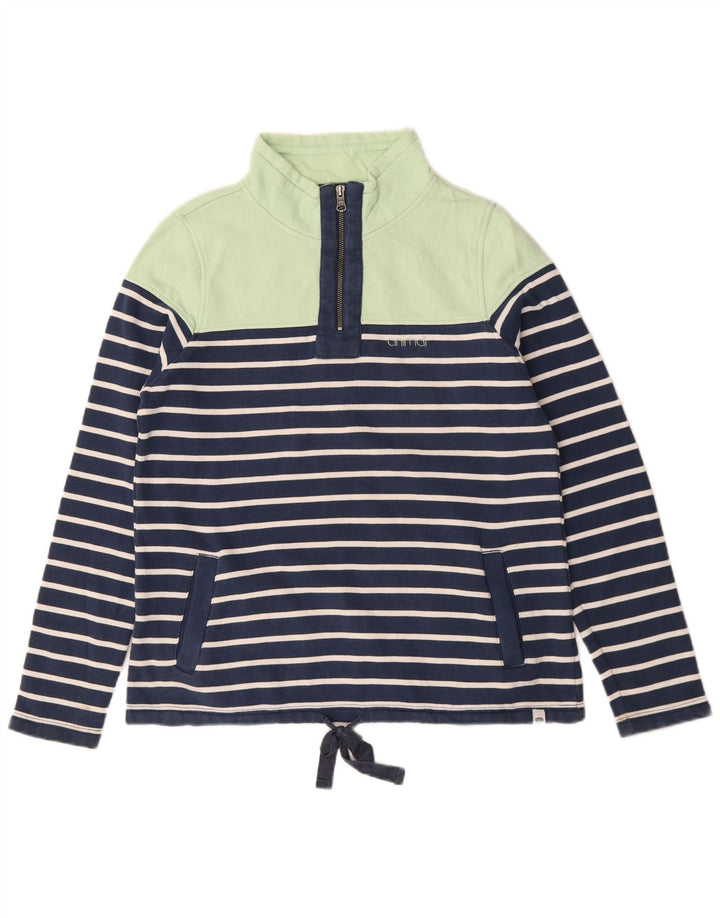 Animal - Sudadera extragrande para mujer, talla 40, talla pequeña, color azul marino a rayas