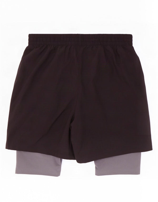 Under Armour Pantalones cortos deportivos Heat Gear para hombre, poliéster negro grande