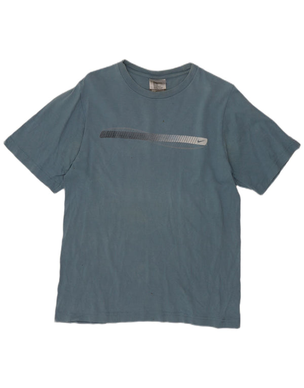 Camiseta Nike Hombre Top Small Azul Algodón