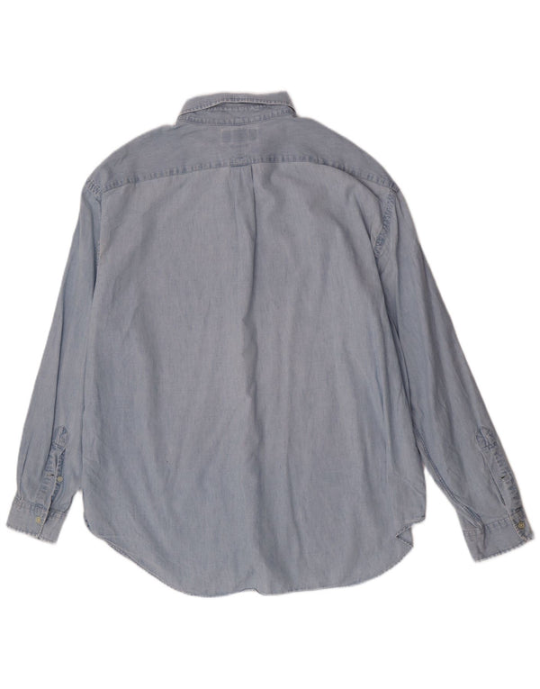 Ralph Lauren Camisa de corte clásico para hombre 3XL Algodón azul