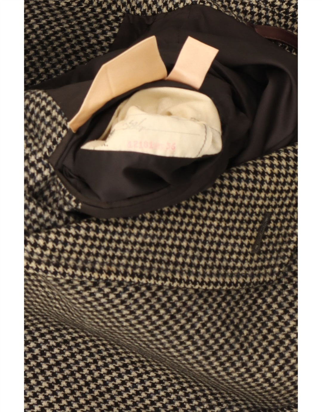 Aquascutum Abrigo para hombre UK 36 Pequeño Clásico de lana de pata de gallo negro