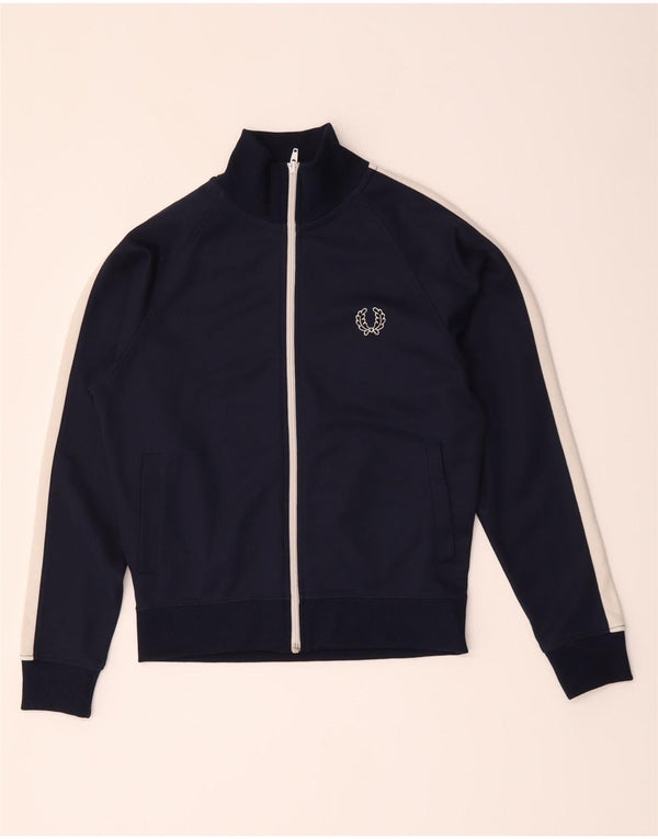 Fred Perry Chaqueta de Chándal para Niños 11-12 Años Mediano Azul Marino