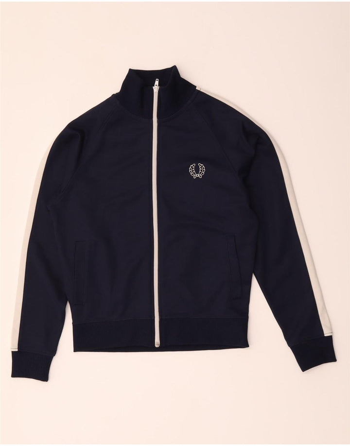 Fred Perry Chaqueta de Chándal para Niños 11-12 Años Mediano Azul Marino