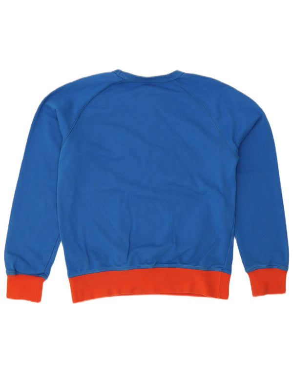 CHAMPION Sudadera gráfica para mujer Jumper UK 14 Medium Blue Colourblock