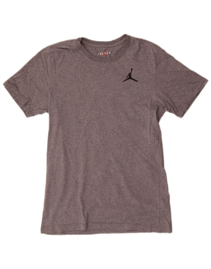 Jordan - Camiseta para hombre, talla pequeña, algodón gris