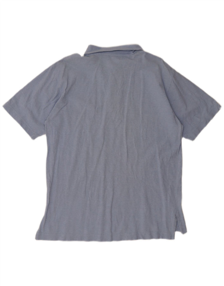 Henry Cottons Polo para hombre de algodón azul grande