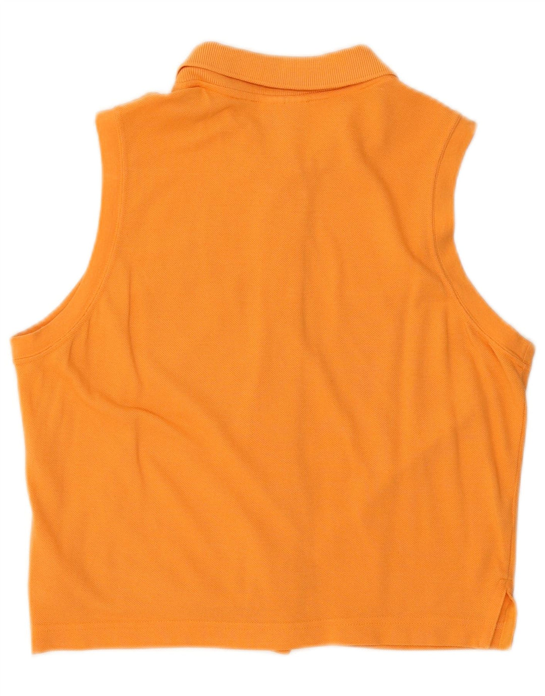Blusa Lacoste Mujer Sin Mangas Talla 40 Mediana Naranja Algodón