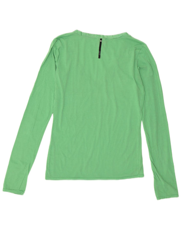 Diesel Mujer Top Manga Larga UK 42 Verde Medio