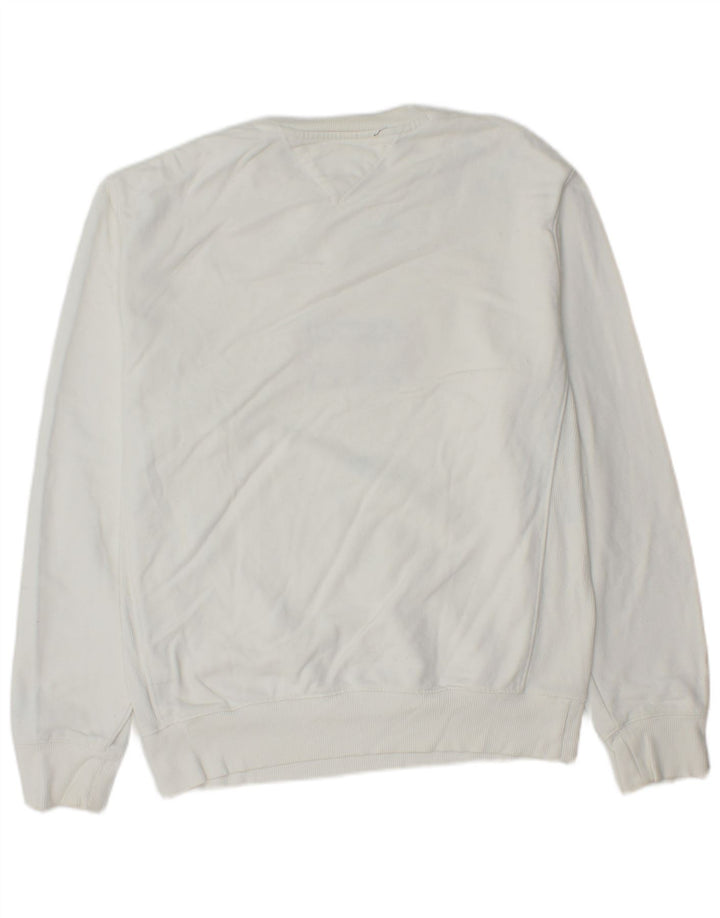 Tommy Hilfiger Sudadera Gráfica para Hombre Jersey Pequeño Algodón Blanco