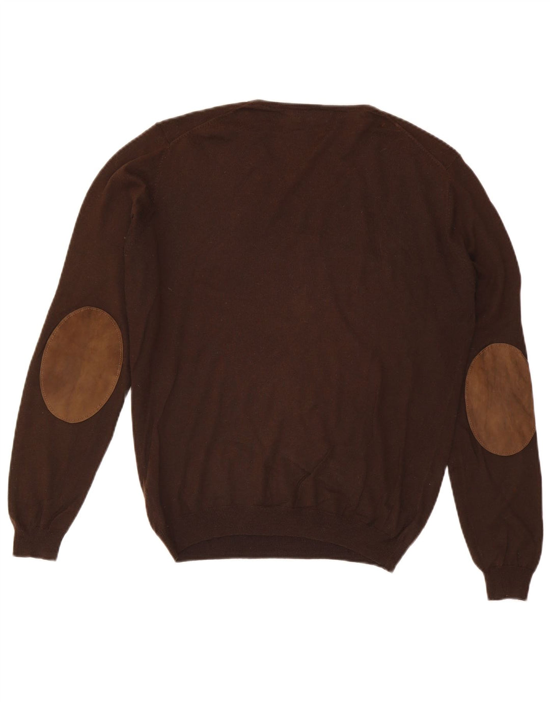 Massimo Dutti Hombre Jersey Con Cuello En V Cashmere Marrón Medio