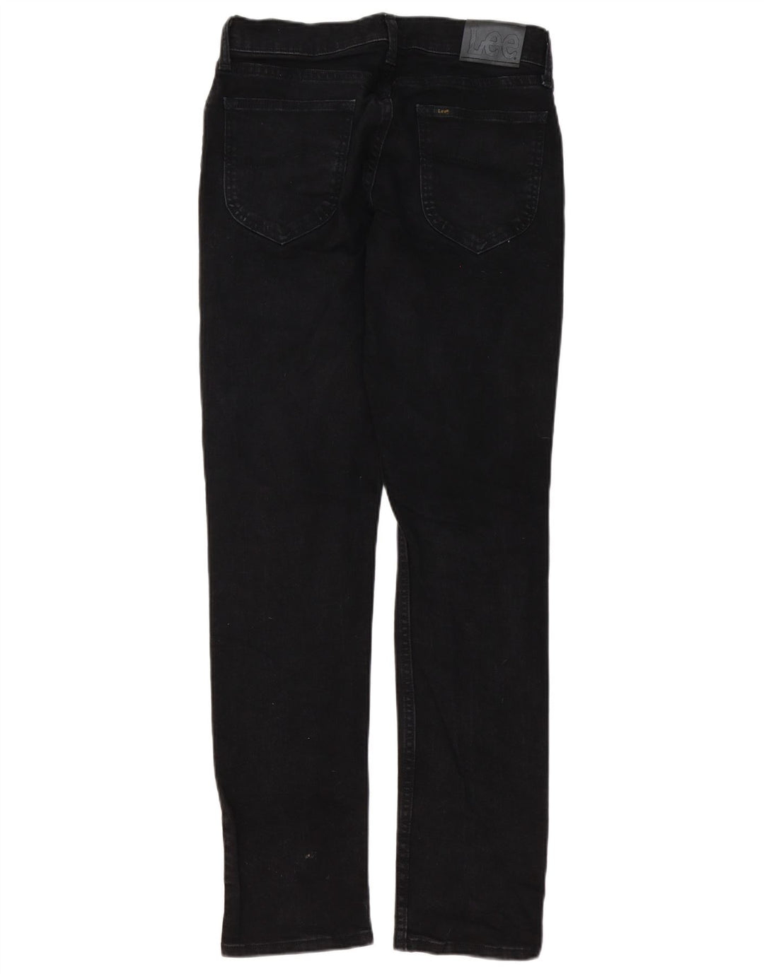 Vaqueros rectos de corte regular para hombre Lee W30 L32 Algodón negro