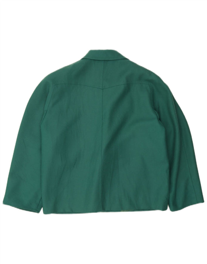 Marella Chaqueta tipo blazer extragrande con doble botonadura para mujer UK 10 Small Green