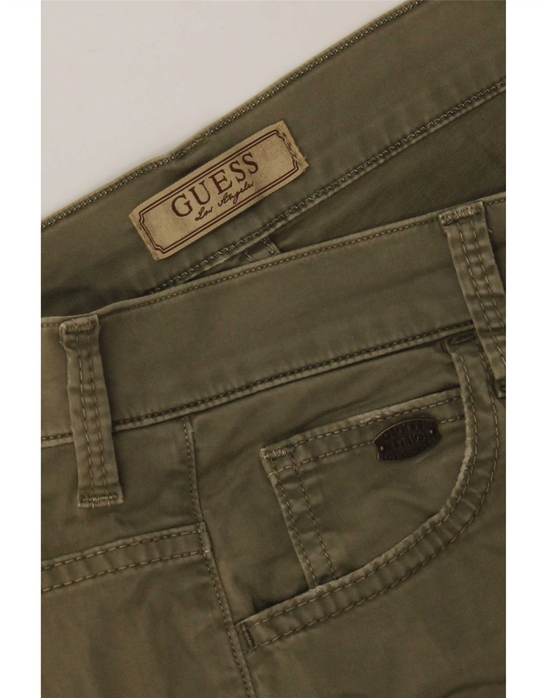 Guess Shorts casuales para hombre W28 Small Khaki