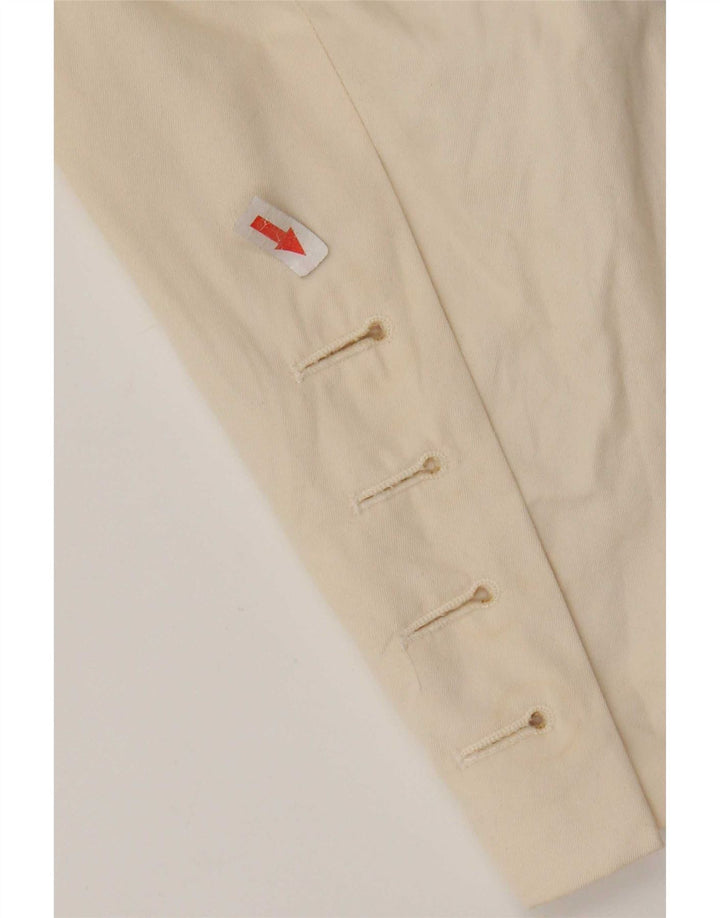 Escada Chaqueta Bolero Abierta para Mujer EU 36 Small Beige Cotton