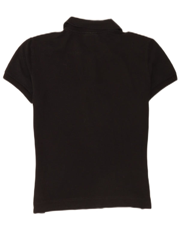 Polo Lacoste Mujer Talla 42 Grande Negro Algodón Deportes