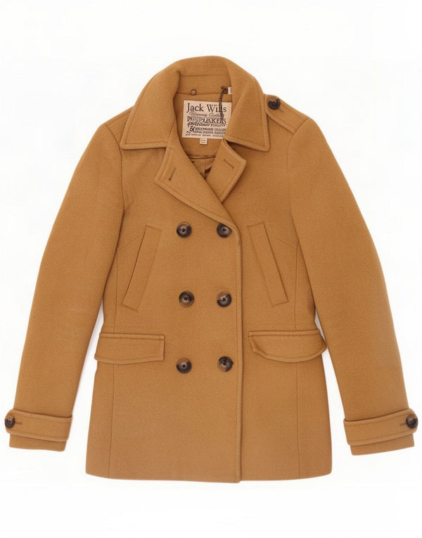 Chaquetón para mujer Jack Wills UK 8 Small Brown Wool