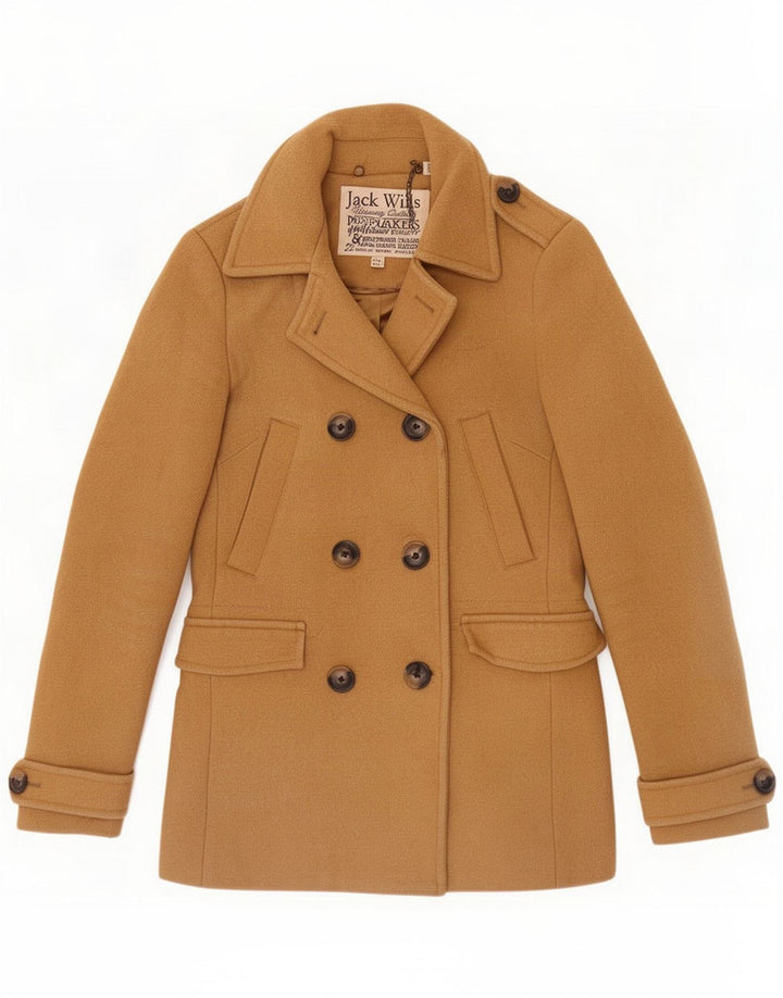 Chaquetón para mujer Jack Wills UK 8 Small Brown Wool