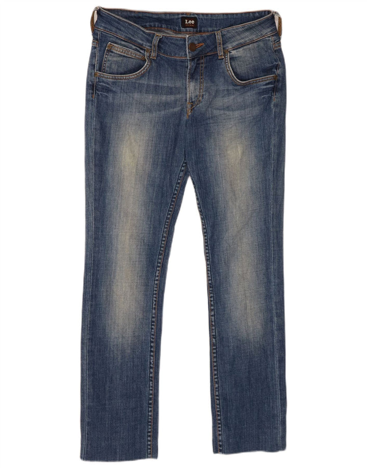 Vaqueros Lee Amy Rectos Mujer W30 L29 Algodón Azul