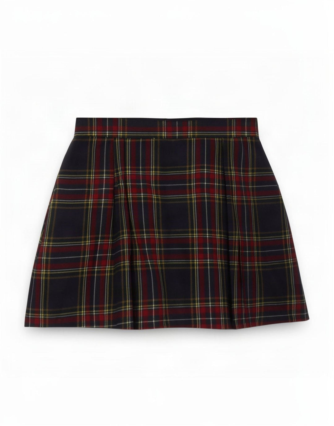 Minifalda Mujer Benetton IT 44 Medium W28 Poliéster A Cuadros Multicolor