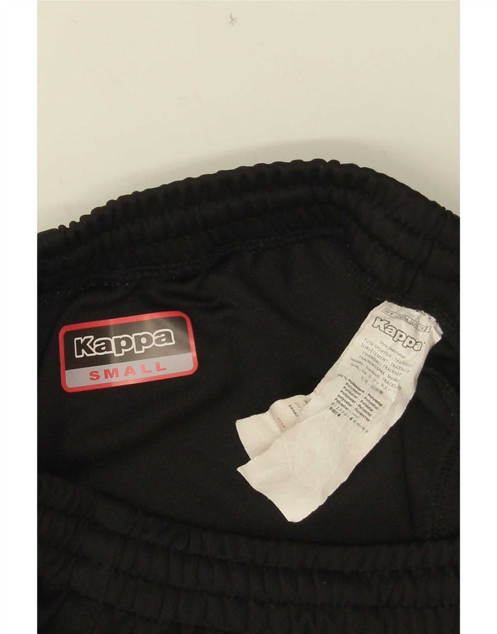 Kappa Hombre Pantalones De Chándal Gráfico Small Poliéster Negro