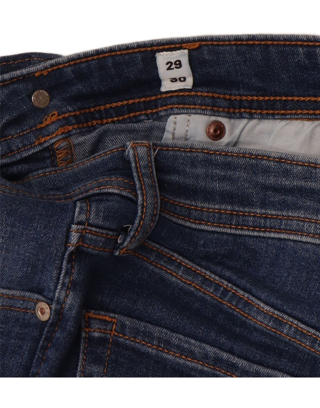 Jack & Jones Hombre GLENN Slim Jeans W29 L30 Algodón Azul