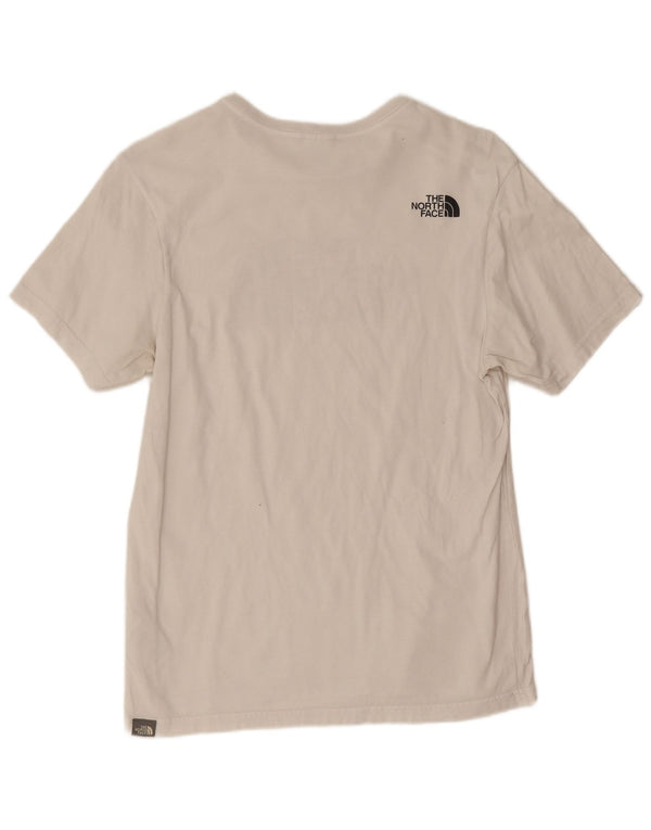 The North Face Camiseta gráfica para hombre Top Small White Cotton