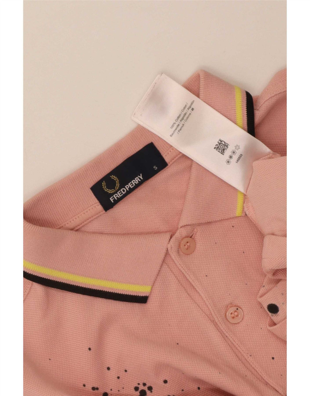 Polo Fred Perry Para Hombre Algodón Tie Dye Rosa Pequeño