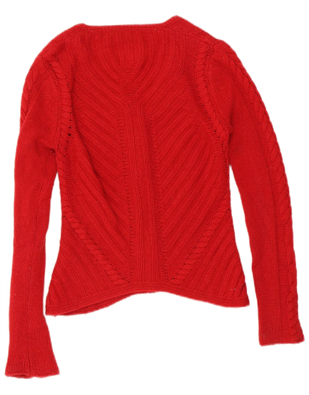 Hobbs Cárdigan para mujer, talla 8, lana de cordero roja pequeña
