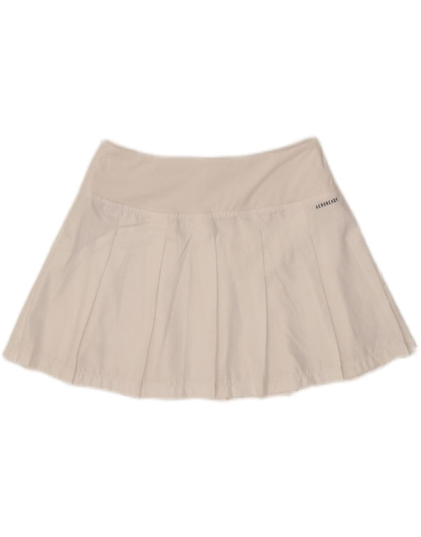 Adidas Falda de tenis Aeroready Slim Fit para mujer UK 8/10 Small White Poliéster