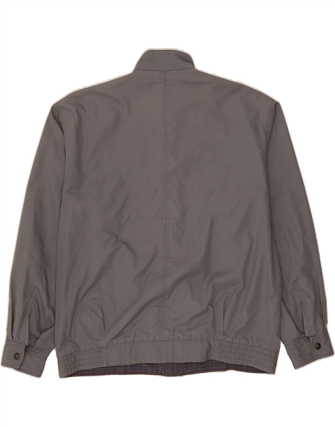 VINTAGE Mens Bomber Reversible Jacket UK 38 Medium Grey Polyester Vintage Vintage and Second-Hand Vintage from Messina Hembry 