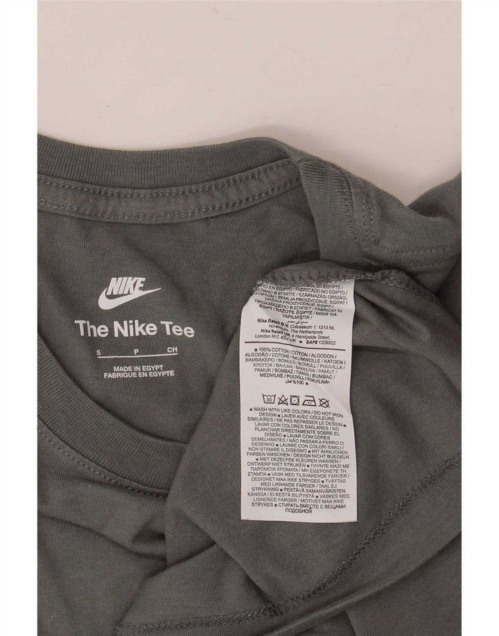 Camiseta Nike Hombre Top Small Gris Algodón