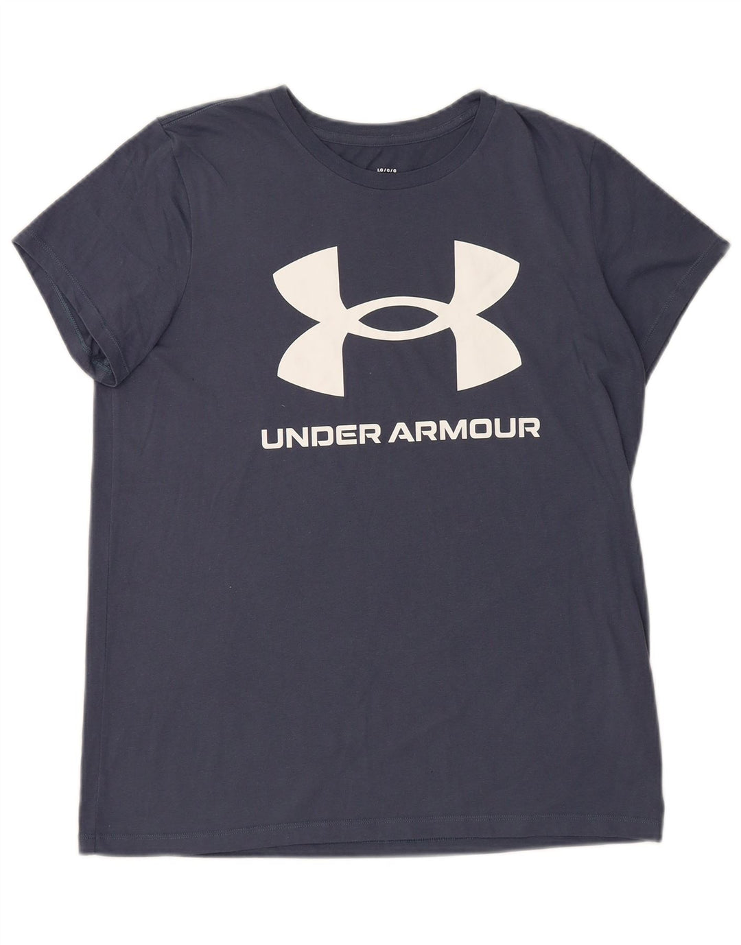 UNDER ARMOUR Camiseta gráfica para hombre Top grande de algodón azul marino