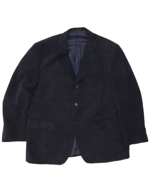 Marks & Spencer Chaqueta tipo blazer de 3 botones para hombre UK 44 2XL Poliéster azul marino