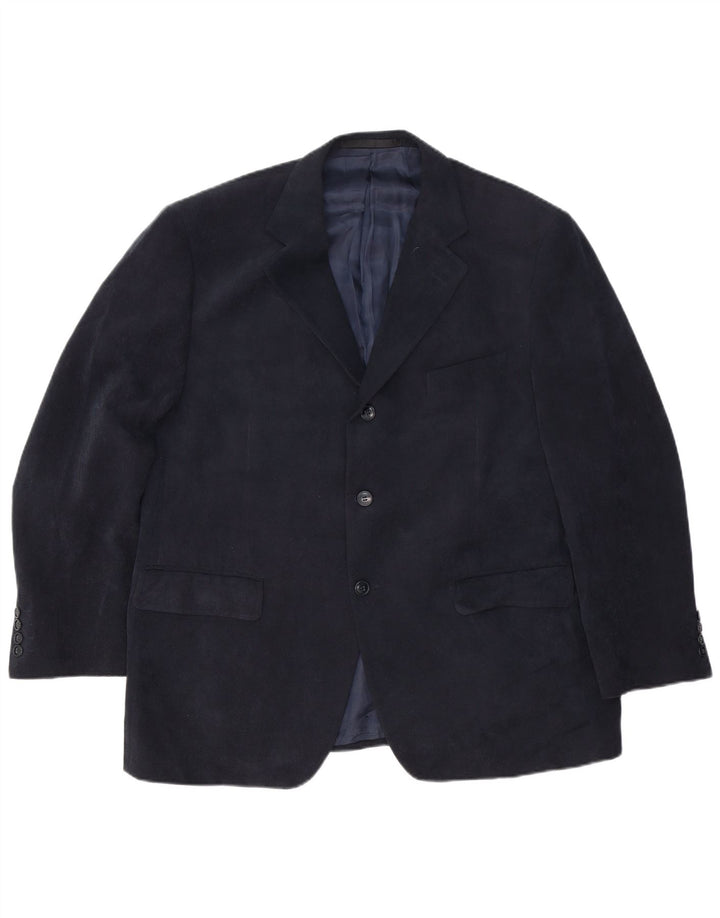 Marks & Spencer Chaqueta tipo blazer de 3 botones para hombre UK 44 2XL Poliéster azul marino