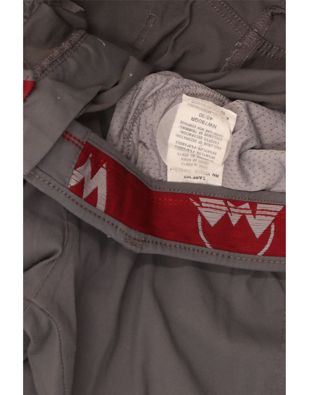 Pantalón Cargo Recto Para Hombre Wrangler W40 L30 Nylon Gris