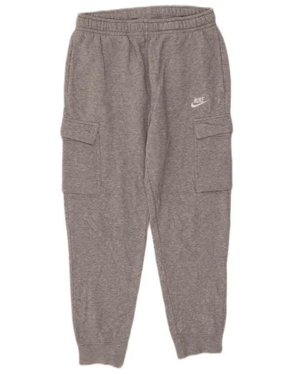 Nike Mens Crop Cargo Chándal Pantalones Joggers Pequeño Gris Moteado Algodón