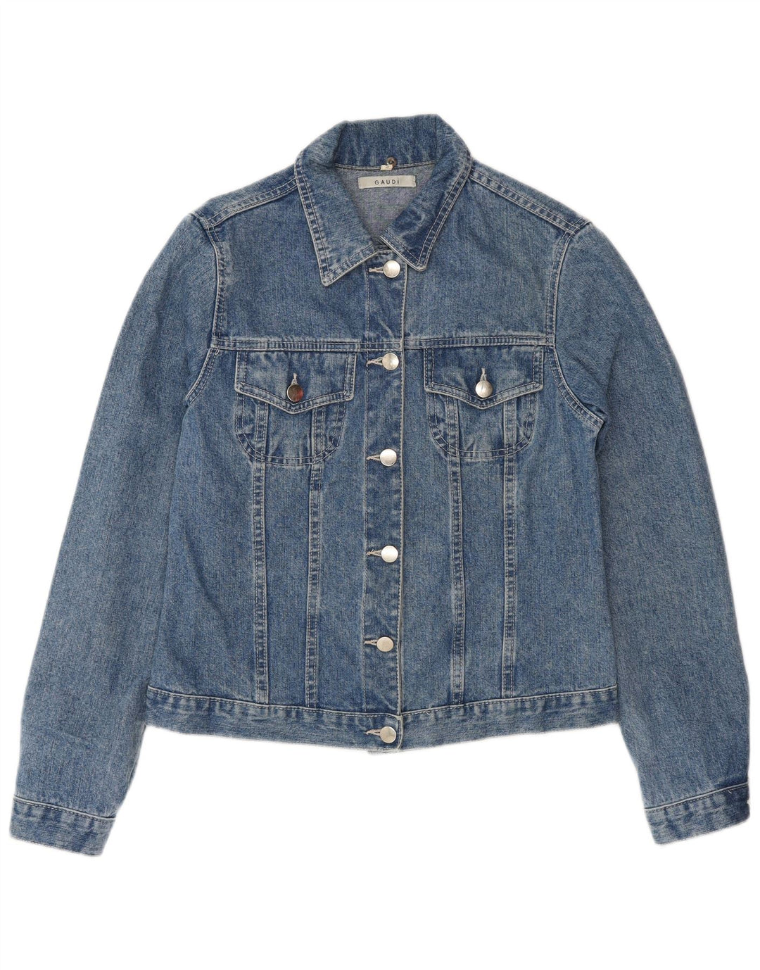 Chaqueta vaquera para mujer Gaudí UK 10 Small Blue Cotton